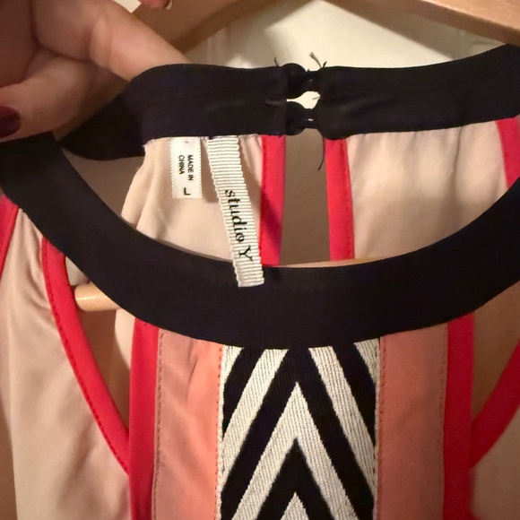 Black pink long dress - Picture 3 of 3